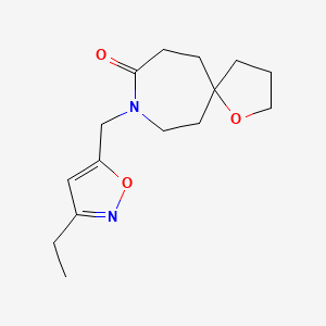 8-[(3-ethyl-5-isoxazolyl)methyl]-1-oxa-8-azaspiro[4.6]undecan-9-one