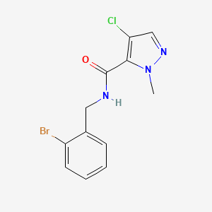 N-(2-bromobenzyl)-4-chloro-1-methyl-1H-pyrazole-5-carboxamide