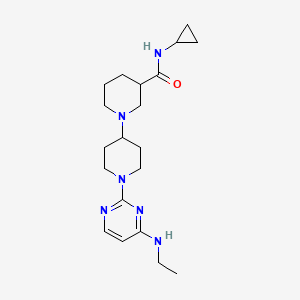 N-cyclopropyl-1'-[4-(ethylamino)pyrimidin-2-yl]-1,4'-bipiperidine-3-carboxamide