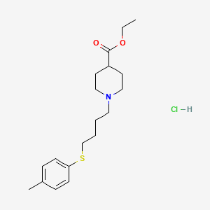 ethyl 1-{4-[(4-methylphenyl)thio]butyl}-4-piperidinecarboxylate hydrochloride