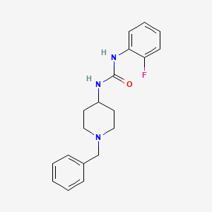 molecular formula C19H22FN3O B5288790 N-(1-benzyl-4-piperidinyl)-N'-(2-fluorophenyl)urea 