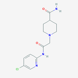 1-{2-[(5-chloro-2-pyridinyl)amino]-2-oxoethyl}-4-piperidinecarboxamide