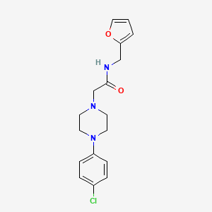 2-[4-(4-chlorophenyl)-1-piperazinyl]-N-(2-furylmethyl)acetamide