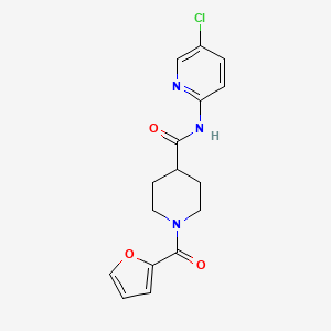 N-(5-chloropyridin-2-yl)-1-(2-furoyl)piperidine-4-carboxamide