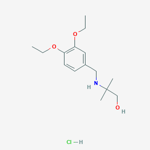 2-[(3,4-Diethoxyphenyl)methylamino]-2-methylpropan-1-ol;hydrochloride