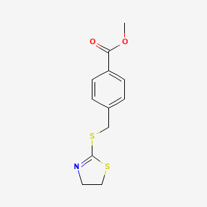 Methyl 4-[(4,5-dihydro-1,3-thiazol-2-ylsulfanyl)methyl]benzoate