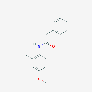 molecular formula C17H19NO2 B5288906 N-(4-methoxy-2-methylphenyl)-2-(3-methylphenyl)acetamide 