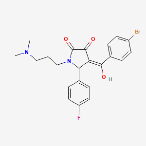 4-(4-bromobenzoyl)-1-[3-(dimethylamino)propyl]-5-(4-fluorophenyl)-3-hydroxy-1,5-dihydro-2H-pyrrol-2-one