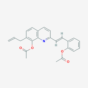 2-{2-[8-(acetyloxy)-7-allyl-2-quinolinyl]vinyl}phenyl acetate