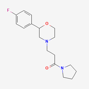 2-(4-fluorophenyl)-4-(3-oxo-3-pyrrolidin-1-ylpropyl)morpholine