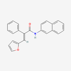 molecular formula C23H17NO2 B5289012 3-(2-furyl)-N-2-naphthyl-2-phenylacrylamide 