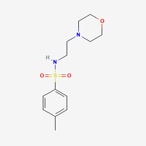 molecular formula C13H20N2O3S B5289013 4-methyl-N-[2-(4-morpholinyl)ethyl]benzenesulfonamide CAS No. 37075-67-5