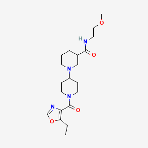 1'-[(5-ethyl-1,3-oxazol-4-yl)carbonyl]-N-(2-methoxyethyl)-1,4'-bipiperidine-3-carboxamide