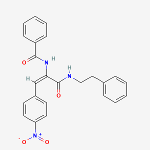 N-(2-(4-nitrophenyl)-1-{[(2-phenylethyl)amino]carbonyl}vinyl)benzamide