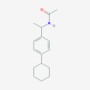 molecular formula C16H23NO B5289089 N-[1-(4-cyclohexylphenyl)ethyl]acetamide 