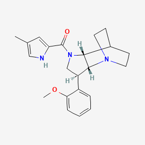 (2R*,3S*,6R*)-3-(2-methoxyphenyl)-5-[(4-methyl-1H-pyrrol-2-yl)carbonyl]-1,5-diazatricyclo[5.2.2.0~2,6~]undecane