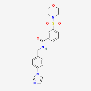 N-[4-(1H-imidazol-1-yl)benzyl]-3-(4-morpholinylsulfonyl)benzamide