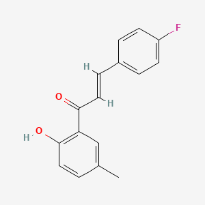 (2E)-3-(4-fluorophenyl)-1-(2-hydroxy-5-methylphenyl)prop-2-en-1-one