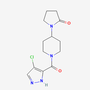 1-{1-[(4-chloro-1H-pyrazol-3-yl)carbonyl]piperidin-4-yl}pyrrolidin-2-one