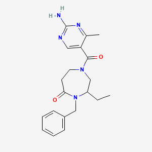 1-[(2-amino-4-methylpyrimidin-5-yl)carbonyl]-4-benzyl-3-ethyl-1,4-diazepan-5-one