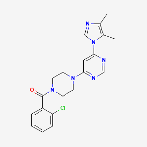 4-[4-(2-chlorobenzoyl)-1-piperazinyl]-6-(4,5-dimethyl-1H-imidazol-1-yl)pyrimidine