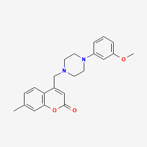 4-{[4-(3-methoxyphenyl)piperazin-1-yl]methyl}-7-methyl-2H-chromen-2-one