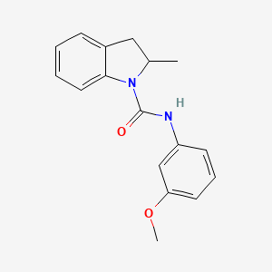 N-(3-methoxyphenyl)-2-methyl-1-indolinecarboxamide