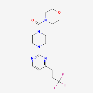 4-({4-[4-(3,3,3-trifluoropropyl)pyrimidin-2-yl]piperazin-1-yl}carbonyl)morpholine