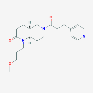 (4aS*,8aR*)-1-(3-methoxypropyl)-6-(3-pyridin-4-ylpropanoyl)octahydro-1,6-naphthyridin-2(1H)-one