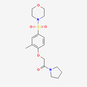 4-{[3-methyl-4-(2-oxo-2-pyrrolidin-1-ylethoxy)phenyl]sulfonyl}morpholine