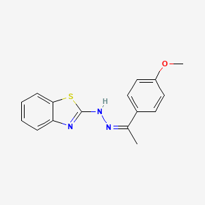 1-(4-methoxyphenyl)ethanone 1,3-benzothiazol-2-ylhydrazone