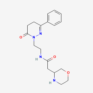 2-(3-morpholinyl)-N-[2-(6-oxo-3-phenyl-5,6-dihydro-1(4H)-pyridazinyl)ethyl]acetamide hydrochloride