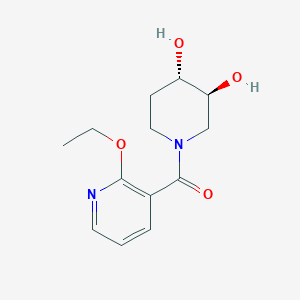 (3S*,4S*)-1-[(2-ethoxypyridin-3-yl)carbonyl]piperidine-3,4-diol