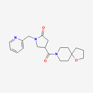 4-(1-oxa-8-azaspiro[4.5]dec-8-ylcarbonyl)-1-(2-pyridinylmethyl)-2-pyrrolidinone