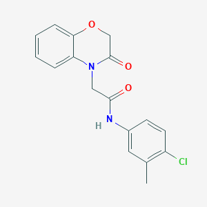 N-(4-chloro-3-methylphenyl)-2-(3-oxo-2,3-dihydro-4H-1,4-benzoxazin-4-yl)acetamide