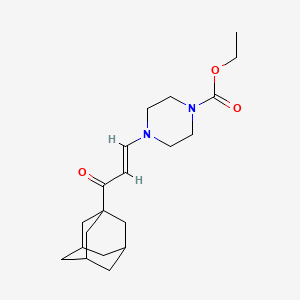 ETHYL 4-[(E)-3-(1-ADAMANTYL)-3-OXO-1-PROPENYL]TETRAHYDRO-1(2H)-PYRAZINECARBOXYLATE