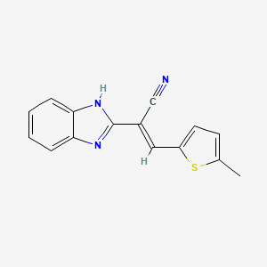 2-(1H-benzimidazol-2-yl)-3-(5-methyl-2-thienyl)acrylonitrile