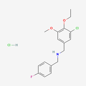 (3-chloro-4-ethoxy-5-methoxybenzyl)(4-fluorobenzyl)amine hydrochloride