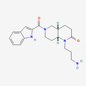 rel-(4aS,8aR)-1-(3-aminopropyl)-6-(1H-indol-2-ylcarbonyl)octahydro-1,6-naphthyridin-2(1H)-one hydrochloride