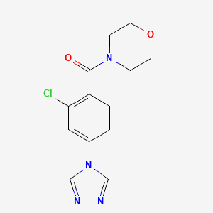 [2-Chloro-4-(1,2,4-triazol-4-yl)phenyl]-morpholin-4-ylmethanone