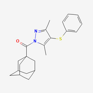 1-(1-adamantylcarbonyl)-3,5-dimethyl-4-(phenylthio)-1H-pyrazole