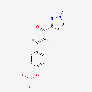 (E)-3-[4-(DIFLUOROMETHOXY)PHENYL]-1-(1-METHYL-1H-PYRAZOL-3-YL)-2-PROPEN-1-ONE