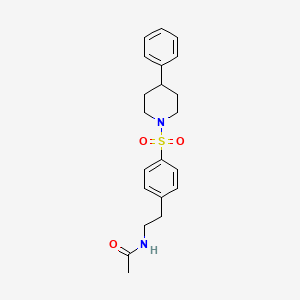 N-(2-{4-[(4-phenyl-1-piperidinyl)sulfonyl]phenyl}ethyl)acetamide