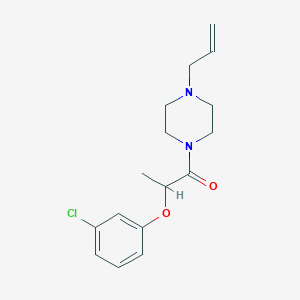 2-(3-Chlorophenoxy)-1-[4-(prop-2-en-1-yl)piperazin-1-yl]propan-1-one