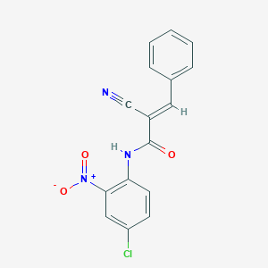 (E)-N-(4-chloro-2-nitrophenyl)-2-cyano-3-phenylprop-2-enamide