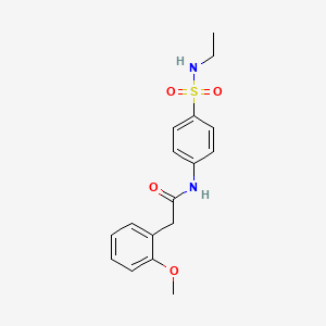 N-[4-(ethylsulfamoyl)phenyl]-2-(2-methoxyphenyl)acetamide