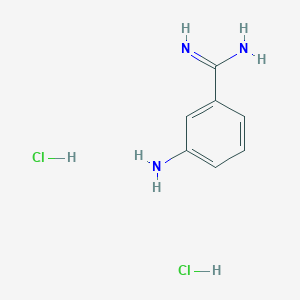 molecular formula C₇H₁₁Cl₂N₃ B052901 m-Aminobenzamidine dihydrochloride CAS No. 37132-68-6