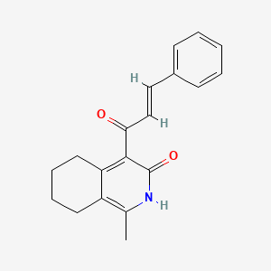 4-cinnamoyl-1-methyl-5,6,7,8-tetrahydro-3(2H)-isoquinolinone