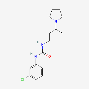 N-(3-chlorophenyl)-N'-[3-(1-pyrrolidinyl)butyl]urea