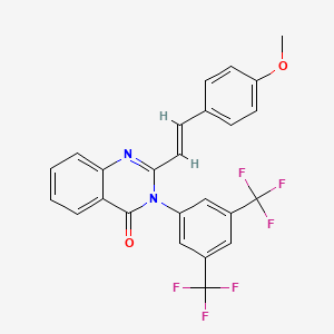 3-[3,5-bis(trifluoromethyl)phenyl]-2-[2-(4-methoxyphenyl)vinyl]-4(3H)-quinazolinone